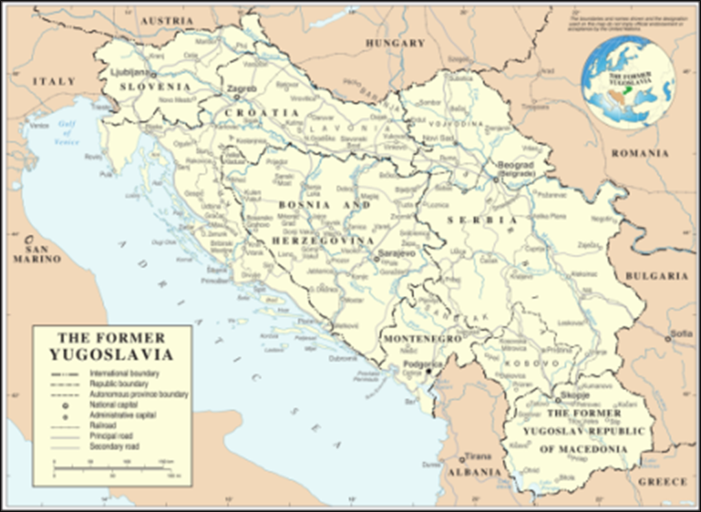 Map of the Former Yugoslavia