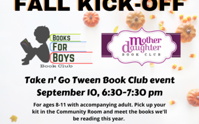 Upcoming Tween Book Club Kick-Off