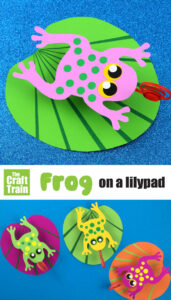 Bouncy frog on a lily pad craft.
