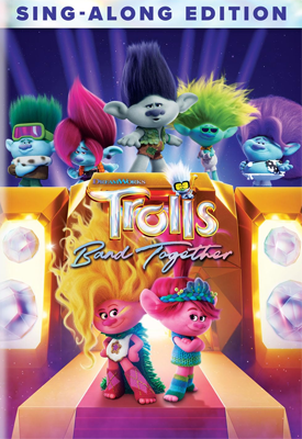 DVD cover for Trolls Band Together