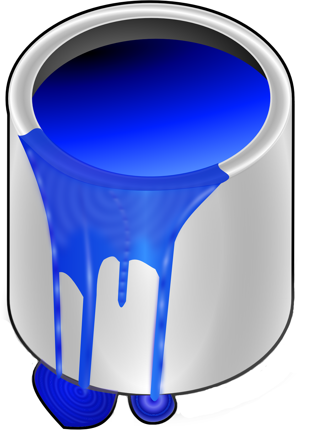 Blue Paint Bucket