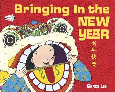 Book cover for Bringing in the New Year by Grace Lin