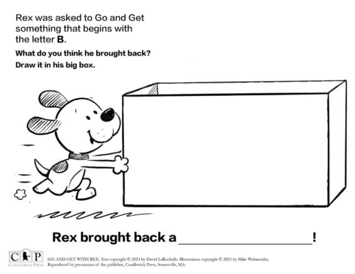 Coloring page with Rex the Dog