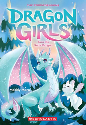 Book cover for Zora the Snow Dragon by Maddy Mara